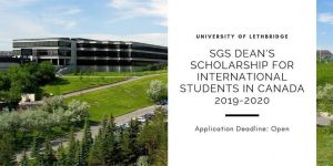 SGS Dean’s funding for Africans in Canada 2023