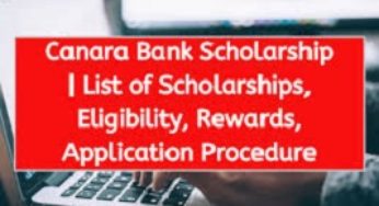 Canara Bank Scholarship 2023