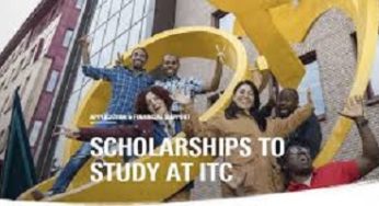ITC Foundation Scholarship in Spatial Engineering 2022 for Developing Countries