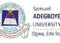 Samuel Adegboyega University recruitment 2022