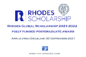 Rhodes Global Scholarship-  University of Oxford