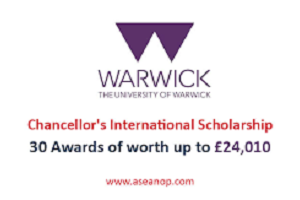 Chancellor’s International Scholarships – University Of Warwick, UK