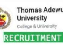 Thomas University Recruitment 2022