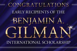 Benjamin A. Gilman Scholarship 2022