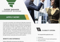 Lateef Jakande Leadership Academy Fellowship Programme 2022 for young Nigerians
