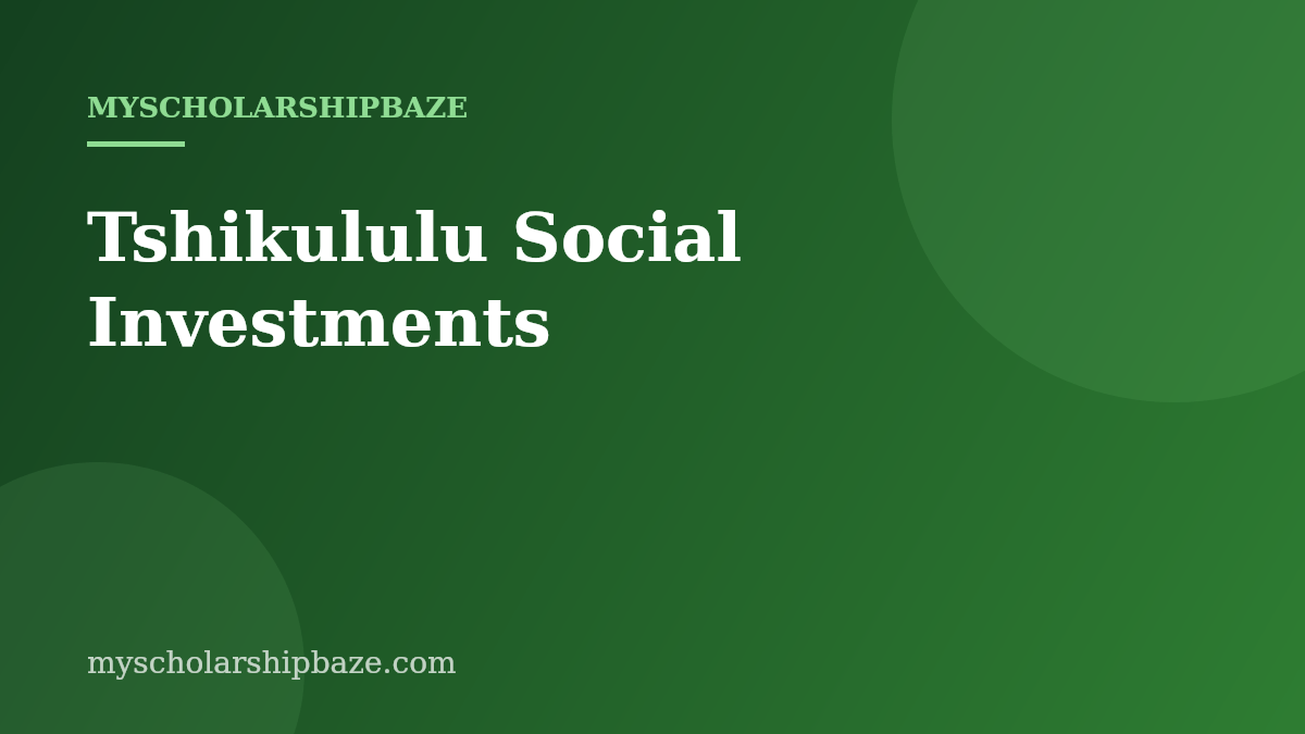 Tshikululu Social Investments