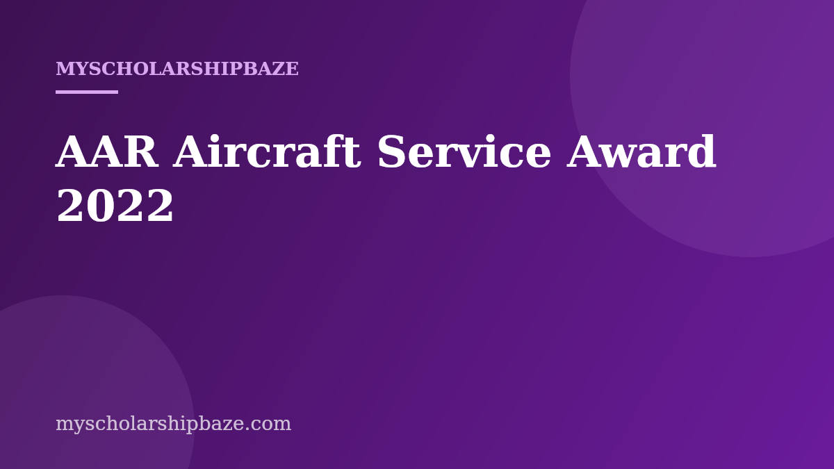 AAR Aircraft Service Award 2022