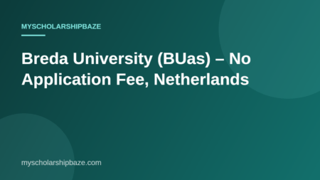 Breda University (BUas) – No Application Fee, Netherlands