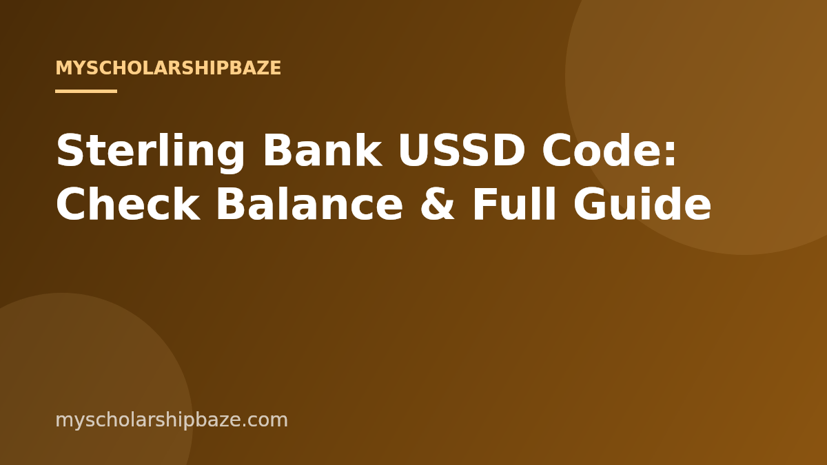 Sterling Bank USSD Code: Check Balance & Full Guide